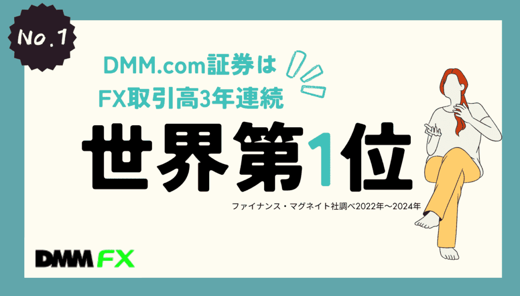 dmmfx3年連続FX取引高世界1位